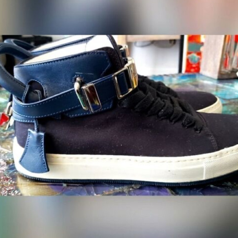 Buscemi Black and Navy Sneakers